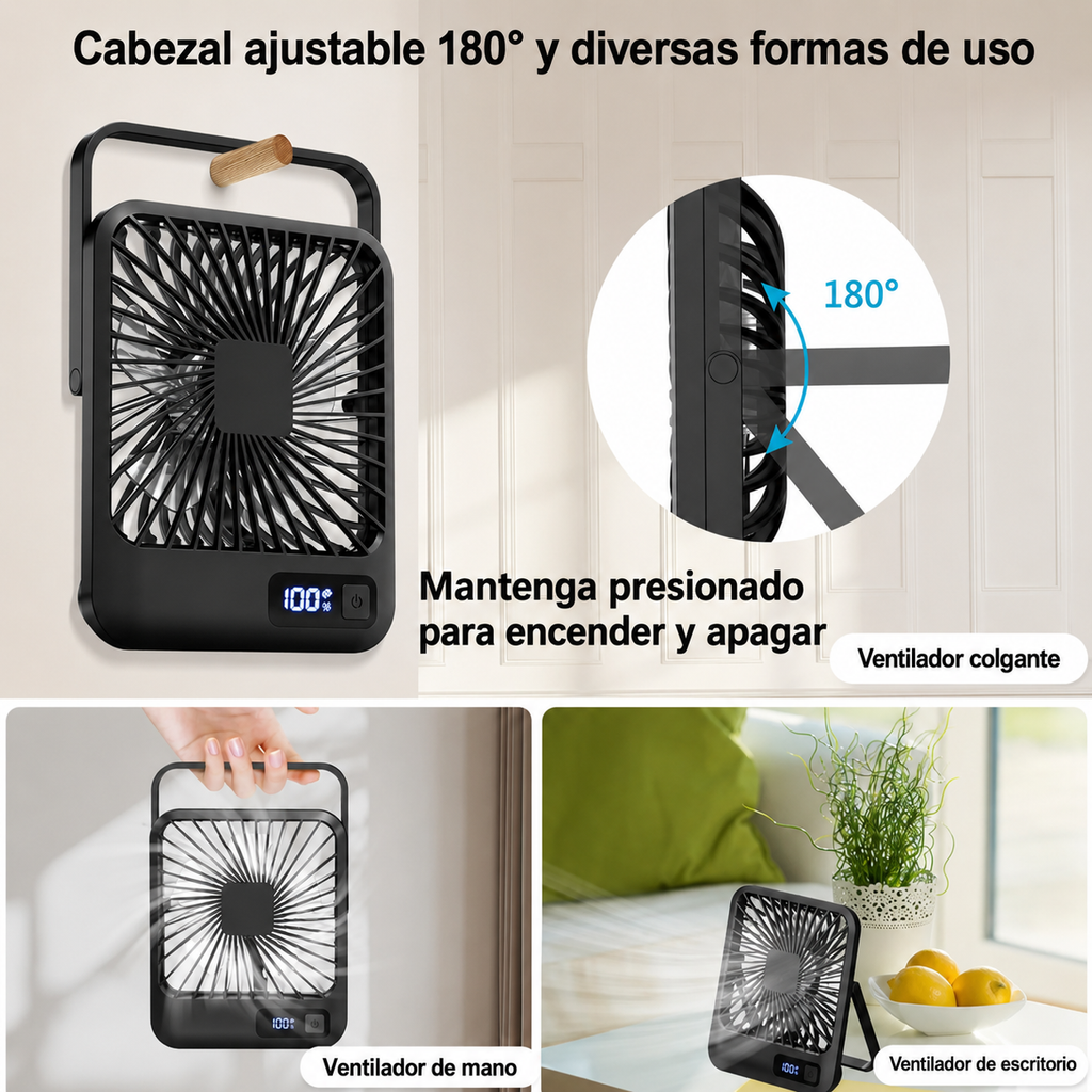 Ventilador USB Plegable con 5 Velocidades