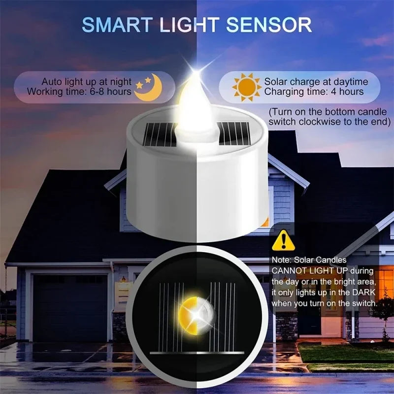 Velas Solares LED para Exterior